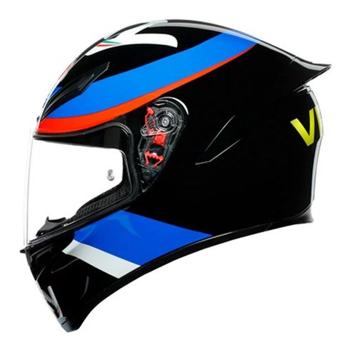 Capacete Agv K1S Vr46 Sky Racing Team Preto/Vermelho - 56